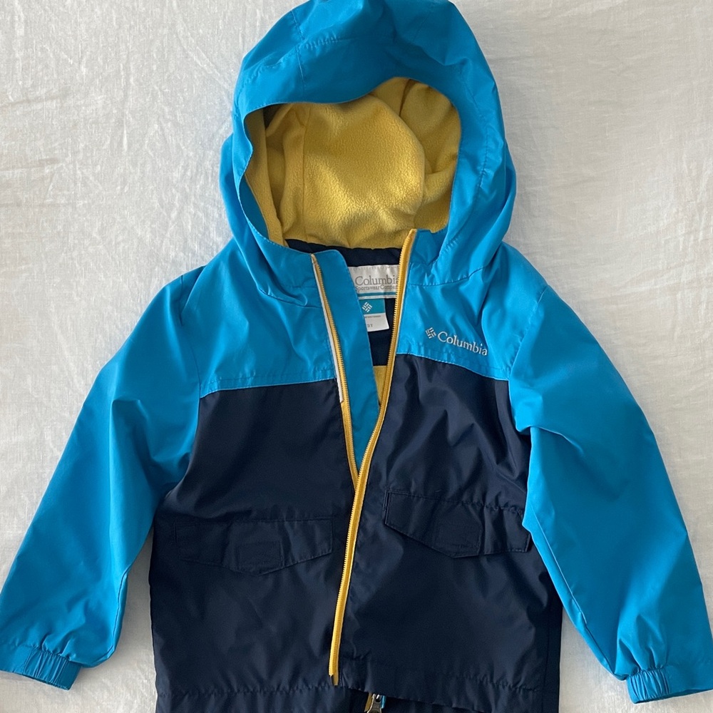 Columbia Two-Tone Blue and Yellow Jacket